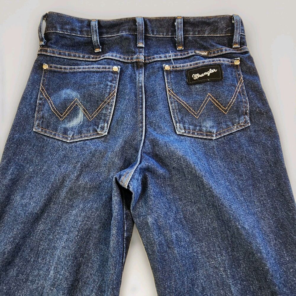 Wrangler Mens Cowboy Cut Silver Ed. Slim Jeans Dark Denim 31x34 Fits 30x33 READ